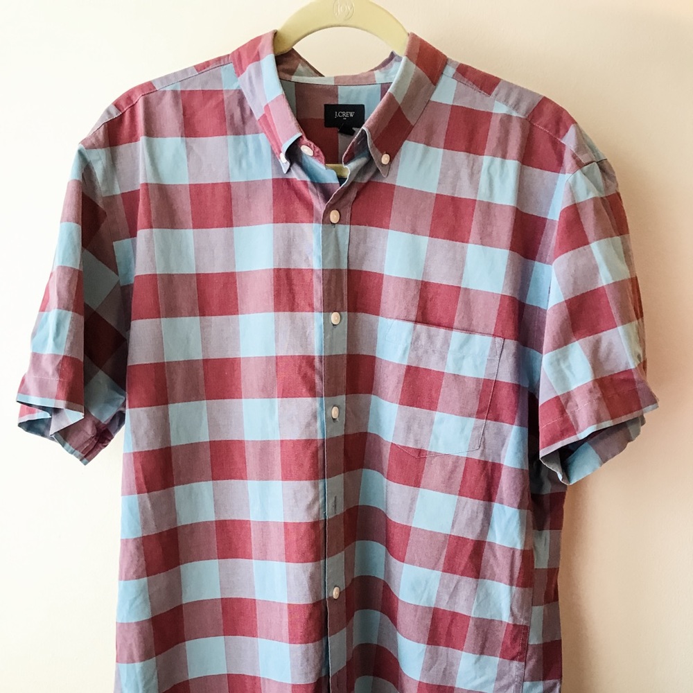 J Crew Men’s Short Sleeve Button Down